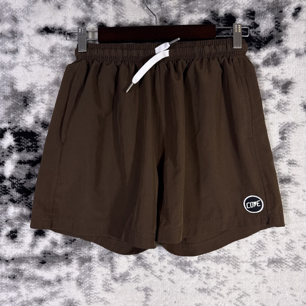Cove Shorts Mens Size 30" Brown Performance Stretch Casual Gym Preppy